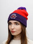 Шапка MITCHELL NESS арт. HPCK1052-TRAYYPPPRED1 Toronto Raptors NBA (красный / фиолетовый)